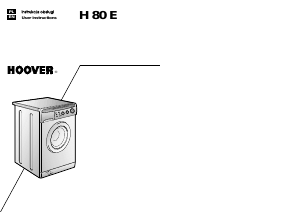 Handleiding Hoover H80 E PL Wasmachine