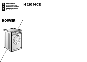 Manuale Hoover H110 M CE Lavatrice