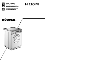Handleiding Hoover H110 M UK Wasmachine