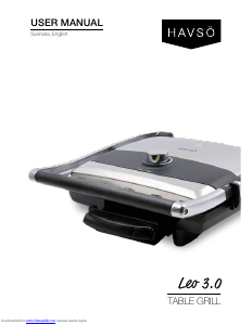 Bruksanvisning Havsö Leo 3.0 Smörgåsgrill