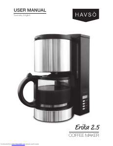 Manual Havsö Erika 2.5 Coffee Machine