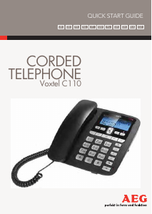 Handleiding AEG Voxtel C110 Telefoon