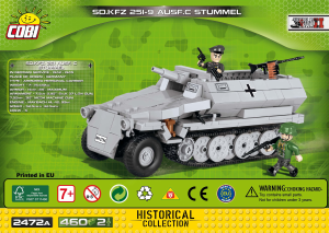 Mode d’emploi Cobi set 2472A Small Army WWII Sd.Kfz. 251-9 ausf. C Stummel