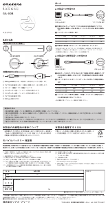 説明書 アマダナ GA-008 ポータブル充電器