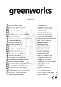 Manual de uso Greenworks G50 Limpiadora de alta presión