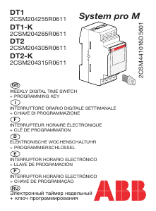 Manual ABB DT2 System Pro M Interruptor de tempo