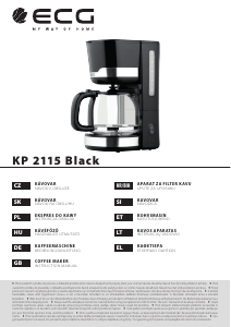 Manual ECG KP 2115 Coffee Machine