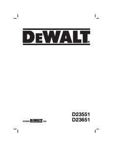 Εγχειρίδιο DeWalt D23551 Κυκλικό πριόνι