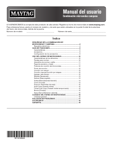 Manual de uso Maytag MMV5227JK Microondas
