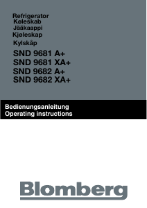 Bruksanvisning Blomberg SND 9682 A+ Kylskåp