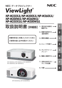 説明書 日本電気 NP-M300WJL ViewLight プロジェクター