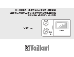 Handleiding Vaillant VRT 390 Thermostaat