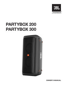 Bruksanvisning JBL PartyBox 200 Högtalare