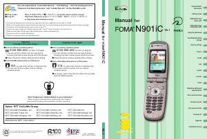 Handleiding NTT Docomo FOMA N901iC Mobiele telefoon