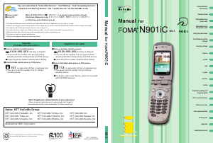 Bruksanvisning NTT Docomo FOMA N901iC Mobiltelefon