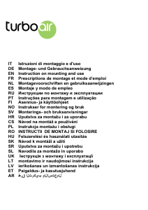 Manuale Turboair Arena Cappa da cucina