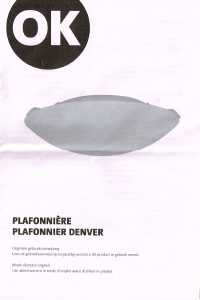 Mode d’emploi OK Denver (551551) Lampe