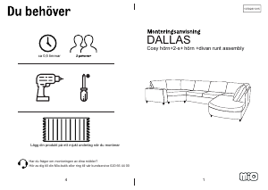 Bedienungsanleitung Mio Dallas Sofa