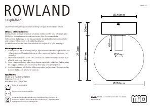 Manual Mio Rowland Lampă