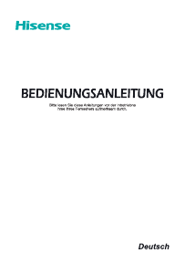 Bedienungsanleitung Hisense H55O8B LED fernseher