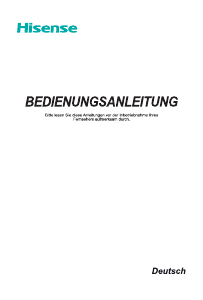 Bedienungsanleitung Hisense H75BE7410 LED fernseher
