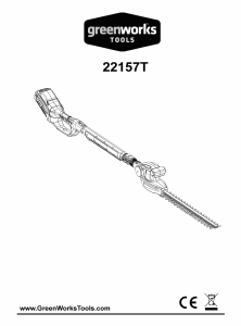 Käyttöohje Greenworks G24PH51 Pensasleikkuri