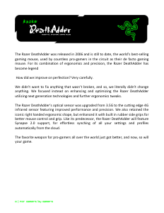 Bruksanvisning Razer DeathAdder 2013 Mus