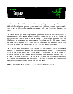 Bruksanvisning Razer Taipan Mus