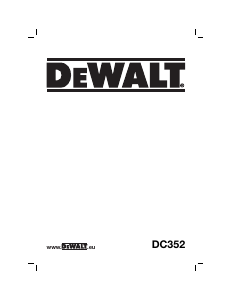 Brugsanvisning DeWalt DC352K Rundsav