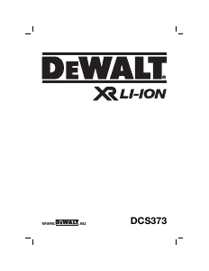 Manual de uso DeWalt DCS373 Sierra circular