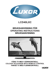 Bruksanvisning Luxor LCD40LXC LCD TV