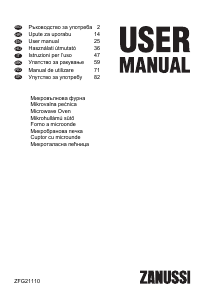 Manual Zanussi ZFG21110WA Cuptor cu microunde