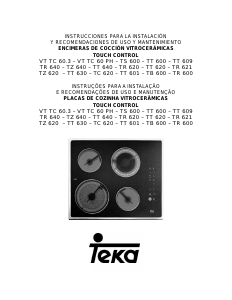 Manual de uso Teka TT 609 Placa