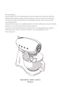 Käyttöohje Smeg SMF02WHEU Jalustasekoitin