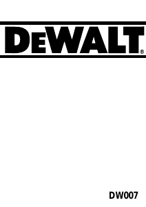 Εγχειρίδιο DeWalt DW007K Κυκλικό πριόνι
