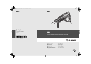 Εγχειρίδιο Bosch PBH 3000 FRE Περιστροφικό σφυρί
