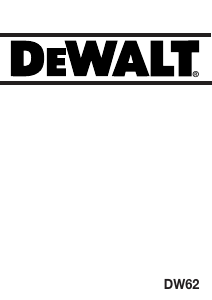 Kullanım kılavuzu DeWalt DW62 Yuvarlak testere