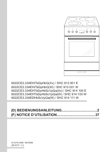 Bedienungsanleitung Amica SHC 913 001 W Herd