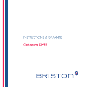 Mode d’emploi Briston 17642.S.D.15.RNB Clubmaster Diver Montre