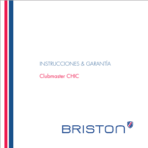 Manual de uso Briston 17536.PRA.T.11.NG Clubmaster Chic Reloj de pulsera