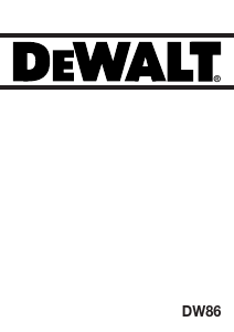 Εγχειρίδιο DeWalt DW86 Κυκλικό πριόνι