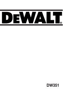 Manual DeWalt DW351 Serra circular