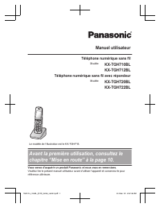 Mode d’emploi Panasonic KX-TGH710BL Téléphone sans fil