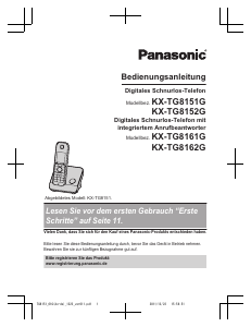 Bedienungsanleitung Panasonic KX-TG8151GB Schnurlose telefon
