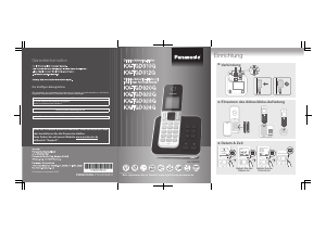 Bedienungsanleitung Panasonic KX-TGD324G Schnurlose telefon