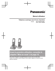 Mode d’emploi Panasonic KX-TGH722SL Téléphone sans fil