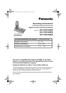 Manual Panasonic KX-TG9120EX Wireless Phone