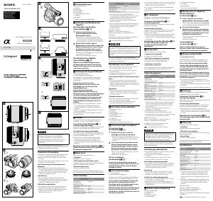 Manual Sony SELP18200 Lente