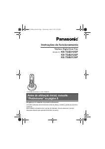 Manual Panasonic KX-TGB212SP Telefone sem fio