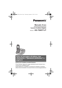 Manuale Panasonic KX-TG6571JT Telefono senza fili